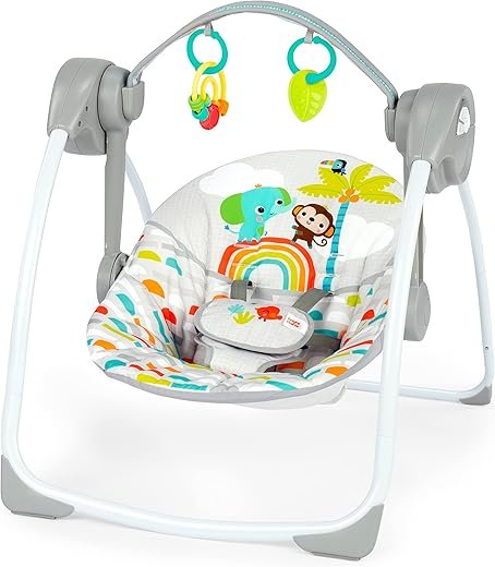 Compact Foldable Musical Baby Swing