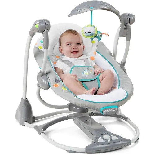 baby smiling - Ingenuity ConvertMe Swing-2-Seat