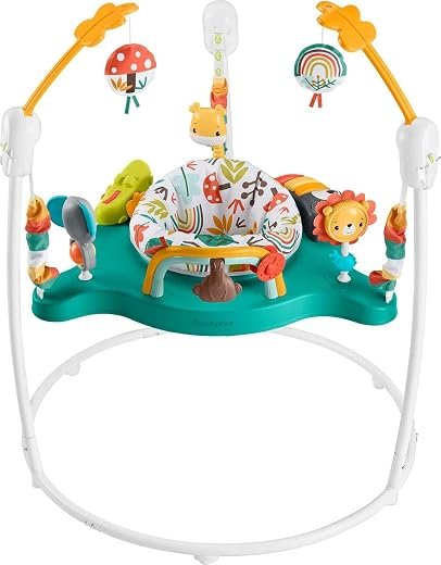 Fisher-Price Baby Bouncer Whimsical Forest Jumperoo Activity Center with Music and Lights