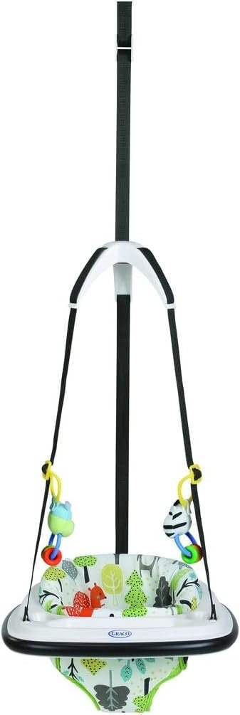 Graco Bumper Jumper Doorway Jumper, Suitable from 6 Months to 12 Months (max. 12kg), Bear Trail, Multi Coloured