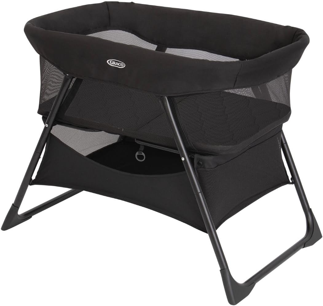 Graco Side-by-Side Bedside Bassinet/Crib Keeping Baby Close to You, Folds Down Small, Night Sky Fashion