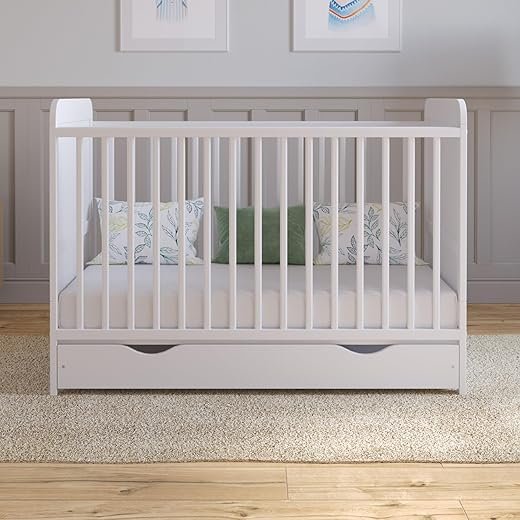 Levi Convertible Cot Bed with Storage Drawer