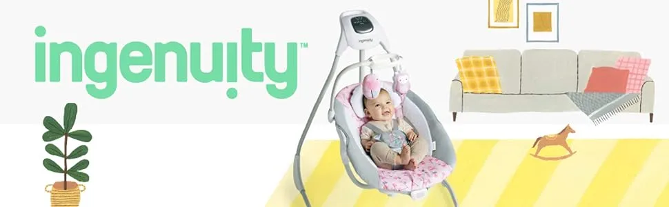 Ingenuity SimpleComfort 2-in-1 Baby Swing and Rocker banner
