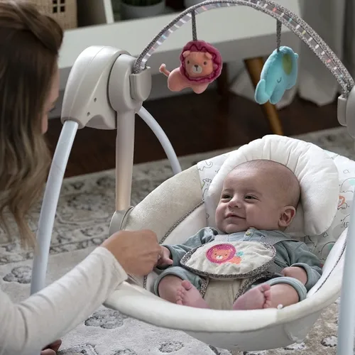 Photo: Ingenuity Swing with newborn