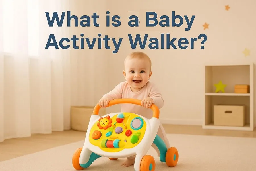 Photo: baby with push walker